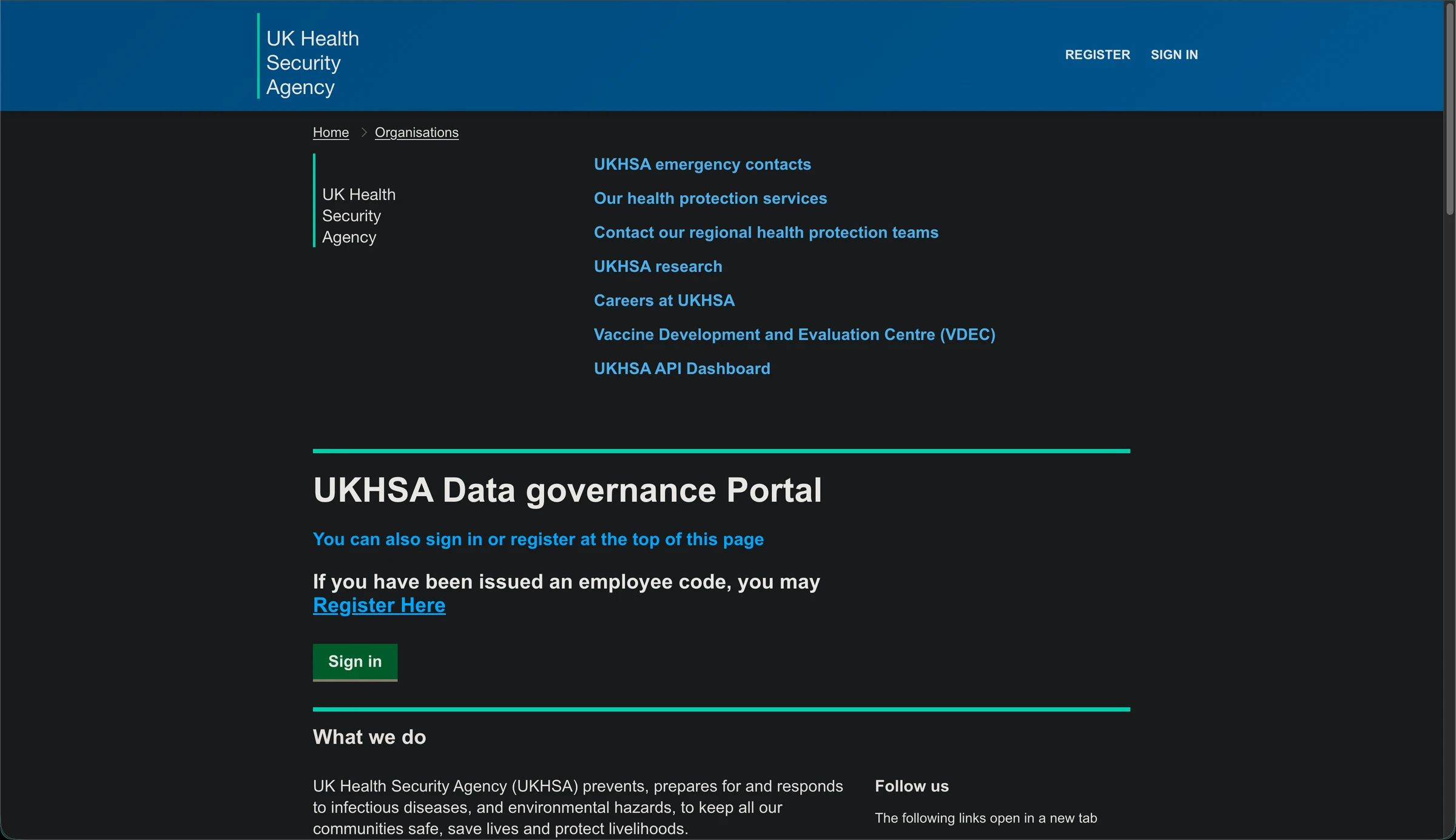 UKHSA Data Governance preview
